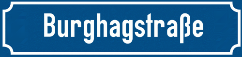 Straßenschild Burghagstraße