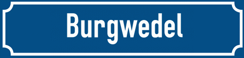 Straßenschild Burgwedel