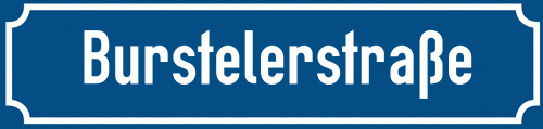 Straßenschild Burstelerstraße zum kostenlosen Download