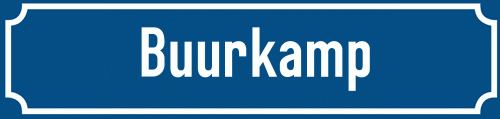 Straßenschild Buurkamp