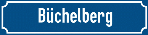 Straßenschild Büchelberg