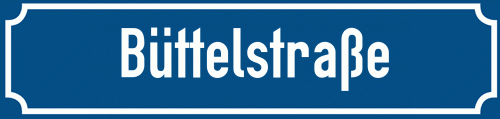 Straßenschild Büttelstraße
