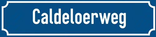 Straßenschild Caldeloerweg