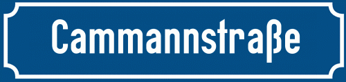 Straßenschild Cammannstraße
