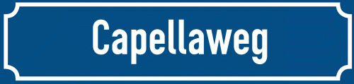 Straßenschild Capellaweg