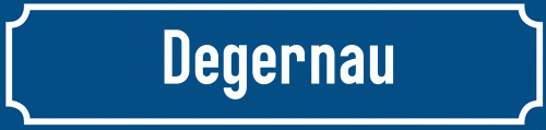 Straßenschild Degernau