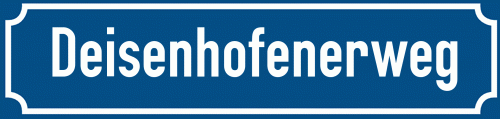 Straßenschild Deisenhofenerweg