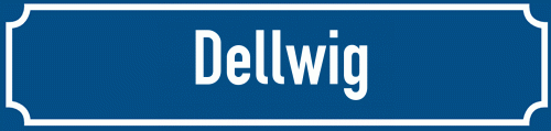 Straßenschild Dellwig