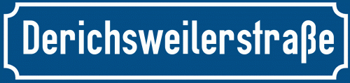 Straßenschild Derichsweilerstraße