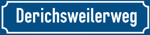 Straßenschild Derichsweilerweg