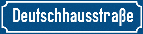 Straßenschild Deutschhausstraße