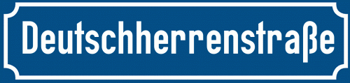 Straßenschild Deutschherrenstraße