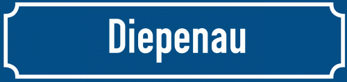 Straßenschild Diepenau