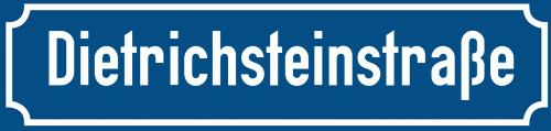 Straßenschild Dietrichsteinstraße