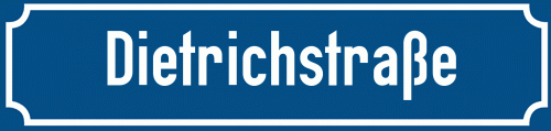 Straßenschild Dietrichstraße