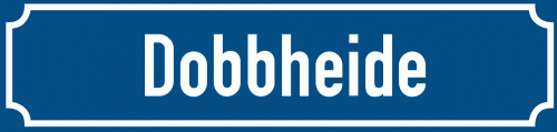 Straßenschild Dobbheide