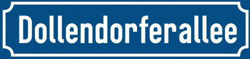Straßenschild Dollendorferallee