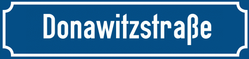Straßenschild Donawitzstraße