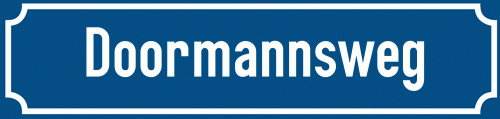 Straßenschild Doormannsweg