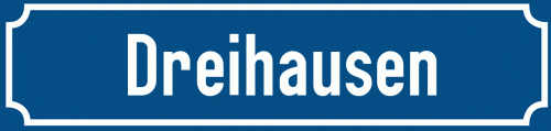 Straßenschild Dreihausen