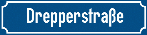 Straßenschild Drepperstraße