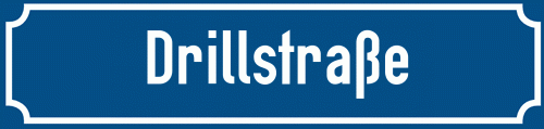 Straßenschild Drillstraße