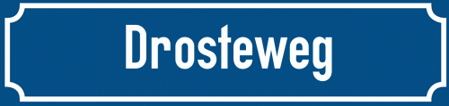 Straßenschild Drosteweg