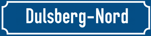 Straßenschild Dulsberg-Nord