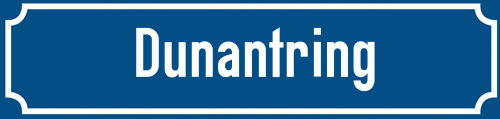 Straßenschild Dunantring