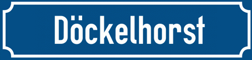 Straßenschild Döckelhorst