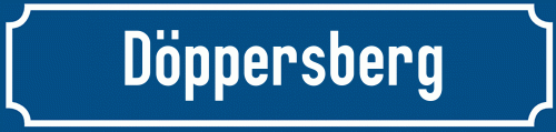 Straßenschild Döppersberg zum kostenlosen Download