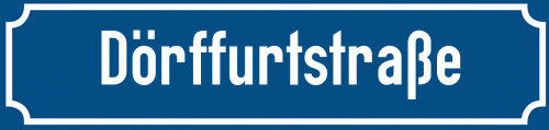 Straßenschild Dörffurtstraße zum kostenlosen Download