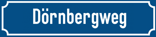 Straßenschild Dörnbergweg