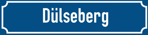 Straßenschild Dülseberg