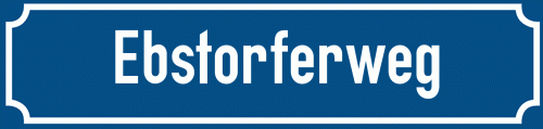 Straßenschild Ebstorferweg