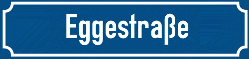 Straßenschild Eggestraße