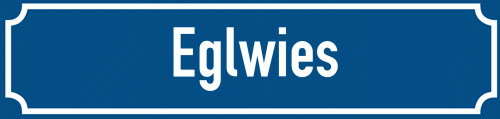 Straßenschild Eglwies