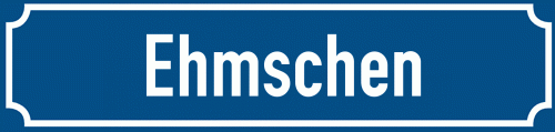 Straßenschild Ehmschen zum kostenlosen Download