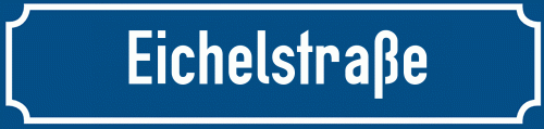 Straßenschild Eichelstraße
