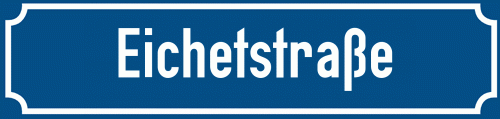 Straßenschild Eichetstraße