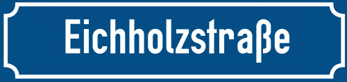 Straßenschild Eichholzstraße