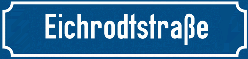Straßenschild Eichrodtstraße