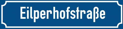 Straßenschild Eilperhofstraße
