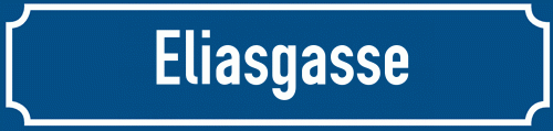 Straßenschild Eliasgasse