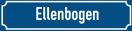 Straßenschild Ellenbogen zum kostenlosen Download