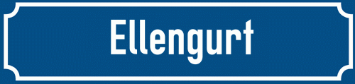 Straßenschild Ellengurt zum kostenlosen Download