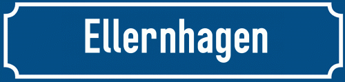 Straßenschild Ellernhagen
