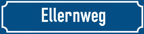 Straßenschild Ellernweg