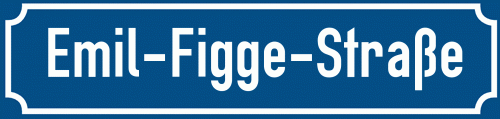 Straßenschild Emil-Figge-Straße