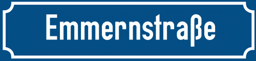 Straßenschild Emmernstraße